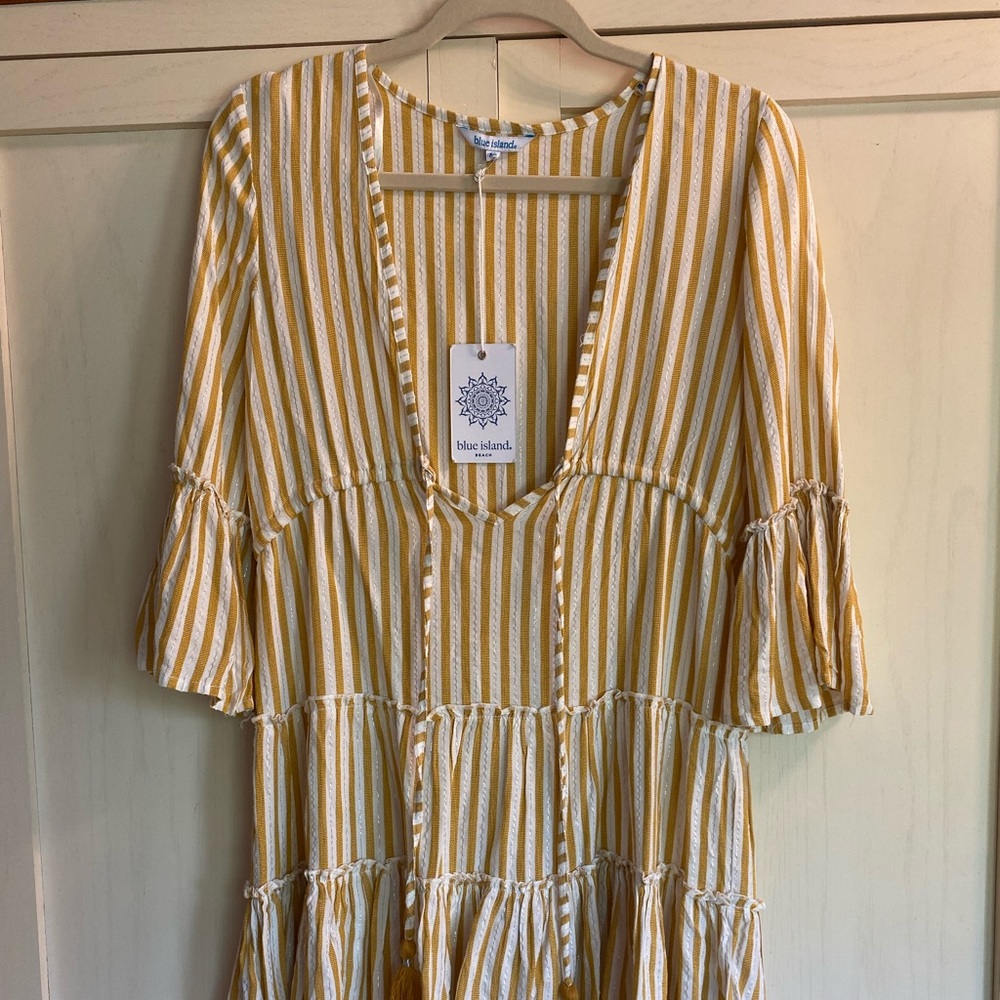 Beautiful Blue Island Beach Coverup